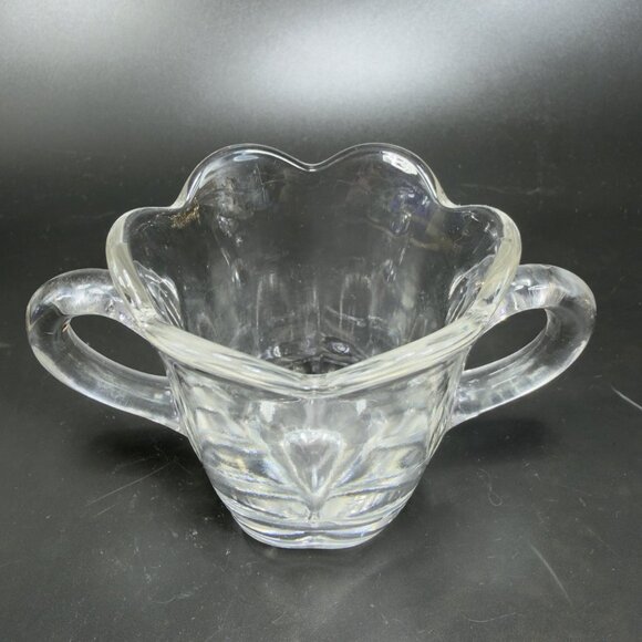 Vintage Duncan Miller Canterbury Clear Glass Cream Sugar Tray Set 3 Crystal VTG - Picture 11 of 13